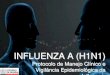 INFLUENZA A (H1N1) - saude.pb.gov.br · INFLUENZA A (H1N1) Protocolo de Manejo Clínico e Vigilância Epidemiológica da Influenza. Situação atual • No Brasil e no mundo, caracteriza-se