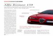 BEGAGNAT ALFA ROMEO 159 Alfa Romeo 159egmont-media.s3-website-eu-west-1. · PDF fileFaktum är att Alfa Romeo 159 är en stor framgång för märket, inte bara försäljningsmässigt