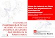 FACTORES DE VULNERABILIDAD DE LAS MUJERES … · la Violencia de Genero de Madrid Centro de Emergencia Amnistia Internacional con el Informe “¿Qué justicia especializada? Luis