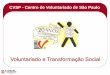 CURSO DE GERENCIAMENTO DE VOLUNTARIADOvoluntariado.org.br/sms/files/2017 Palestra Voluntariado e... · Organizações Voluntários Centros de Voluntariado Palestras de sensibilização