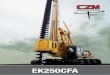 EK250CFA - Home - CZM Foundation Equipment...facilmente convertida de estaca escavada para Hélice Contínua. Nesse sistema a caixa redutora é posicionada na parte inferior da perfuratriz