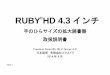 RUBY HD 4.3 インチ - 拡大読書器と携帯型GPS地 …Freedom Scientific BLV Group,LLC 日本語訳 有限会社エクストラ 2014 年4 月 1 取扱説明書 日本語版発行