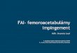 FAI- femoroacetabulárny impingement komisia/2... · Definícia FAI= stav- abnormálny kontakt medzi kostenými prominenciami bedrového klbu patrí medzi jednu z hlavných príčin