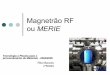 Magnetrão RF ou MERIE · Outline |Introdução |MERIE: Magnetically Enhanced Reactive Ion Etcher zIdeia zDescrição do Modelo • Modelo Homogéneo • Aquecimento das Baínhas