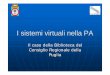 I sistemi virtuali nella PA - [MIDES] Forgesforges.forumpa.it/assets/Speeches/5762/i_sistemi_virtuali_nella_pa.pdf · •I benefici Conclusioni. I sistemi virtuali ... Switch con
