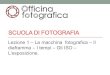 Scuola di FOTOGRAFIA · SCUOLA DI FOTOGRAFIA Lezione 1 – La macchina fotografica – Il diaframma – I tempi – Gli ISO – L’esposizione