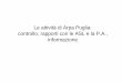 Le attività di Arpa Puglia: controllo, rapporti con le ASL ...old.iss.it/binary/elet/cont/Guarnieri_Bari.pdf · Anna Guarnieri Calò Carducci – Arpa Puglia. ... ¬prevenzione e