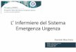 L’ Infermiere del Sistema Emergenza Urgenza - fimeuc.org FIMEUC 2018 15 dic CORTA.pdf · Daniele Marchisio. L’ Infermiere nel Sistema Emergenza Urgenza Sistema Emergenza Extraospedaliera
