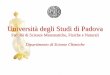 Università degli Studi di Padova - chimica.unipd.it · caratteristiche delle macchine che si hanno a disposizione. ... Struttura e dinamica di proteine Modelli di strutture supramolecolari