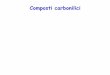 Composti carbonilici - Home Page-Dip.Informatica-Università … · 2015-04-27 · Reazione di addizione di un nucleofilo ad un aldeide o un chetone. ... avvicina al gruppo carbonilico