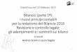 Bilancio (parte 1ª): i nuovi principi contabili per la ... · ISA Italia 240 La responsabilità del revisore relativamente alle frodi nella revisione contabile del bilancio ... o
