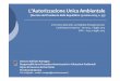 L’Autorizzazione Unica Ambientale · Art. 2 D.P.R. 160/2010 –Regolamento SUAP Art. 49 comma 4-quater D.L.78/2010 –Decreto legge sulla competitivit 