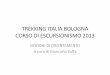TREKKING(ITALIA(BOLOGNA( CORSO(DI(ESCURSIONISMO… · CORSO(DI(ESCURSIONISMO(2013(NOZIONI DI ... 1(Base(trasparente((2(Abitacolo(con ... confrontarlacon(lacurvadi(livello 