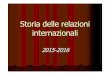 Storia delle relazioni internazionali - Home - people ...· Il corso Analisi dei sistemi internazionali