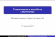 Programowanie w asemblerze Optymalizacjastudents.mimuw.edu.pl/~zbyszek/asm/pl/slides/opty.pdf · Przesłania warunkowe Czasem dokonujemy porównania i zaleznie od wyniku˙ chcemy