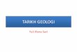 TARIKH GEOLOGIyulifanasari.com/wp-content/uploads/2018/05/TARIKH...proses pematahan atau pelipatan. Metode fauna • Dapat diartikan pergantian alam binatang. • Setiap lapisan sedimen