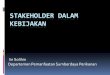 STAKEHOLDER DALAM KEBIJAKAN - himafarin.lk.ipb.ac.idhimafarin.lk.ipb.ac.id/files/2014/04/Stakeholder-kebijakan1.pdf · Kategori Stakeholder •Stakeholder yang memiliki kaitan langsung