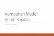 Komponen Model Pembelajaran - staffnew.uny.ac.idstaffnew.uny.ac.id/upload/132231574/pendidikan/Komponen Model... · Model menggambarkan tingkat terluas dari praktek pembelajaran dan