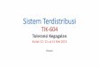Sistem Terdistribusi - komputasi.files.wordpress.com · Sistem Terdistribusi TIK-604 Toleransi Kegagalan Kuliah 12: 13 s.d 15 Mei 2019 ... •Contoh: •Sebuah sistem yang down selama