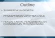 SUMBERDAYA GENETIK PENDAFTARAN VARIETAS LOKAL …pvtpp.setjen.pertanian.go.id/cms2017/wp-content/uploads/2018/10/... · Hot Spot Tujuan Peneliti Asing TN Danau Sentarum: ... Sumatran