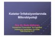 Kateter İnfeksiyonlarında Mikrobiyoloji.ppt E. J Infus Nurs 2002;25:29 Çocuklardaki kateter ili şkili infeksiyonlarda etkenler:infeksiyonlarda etkenler: KNS’ler (%37.7), S. aureus