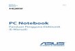 PC Notebook - dlsvr04.asus.com · Persyaratan Keamanan Daya ... mencegah ketidaknyamanan atau cedera akibat panas yang timbul. Jangan gunakan kabel daya, aksesori, dan periferal