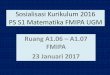 Sosialisasi Kurikulum 2016 - s1math.fmipa.ugm.ac.ids1math.fmipa.ugm.ac.id/wp-content/uploads/2017/01/Sosialisasi...Aljabar (PLM, T Himpunan, Mat Diskrit, ALE, PSA, ALin); ... Statistika