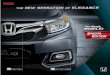 NEW FRONT GRILLE NEW FOG LAMP GARNISH - Honda Mugen · Sistem audio baru yang ... dengan tenaga 118PS terbesar di kelasnya serta transmisi CVT ... konsumsi bahan bakar pada New Honda