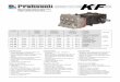 KF data sheet 12 - Pratissoli Pompe · • Corpo pompa in lega di alluminio pressofuso. • Testata in acciaio inox. • Cuscinetti di supporto albero a rulli conici. • Bielle in
