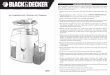 manual book Black & Decker JE65 - 2helpu.com fileJangan membiarkan kabel listrik tergantung di tepian meja, benda, atau menyentuh permukaan panas. Hindari untuk menyentuh permukaan