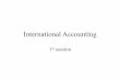 Sesi1 International Accounting Mengapa Anda perlu belajar Akuntansi Internasional? Standar Internasional?