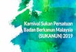 Karnival Sukan Persatuan Badan Berkanun … / Tempat / Penginapan Rasmi Tarikh 19 hingga 26 Julai 2019 Tempat Sekitar Shah Alam, Klang dan Subang Jaya, SELANGOR 4 Penginapan Rasmi