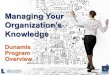 Managing Your Organization’s Knowledge - .Di Indonesia, klien-klien Dunamis Organization Services