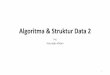 Algoritma & Struktur Data 2 fileAlgoritma & Struktur Data 2 P-6 Fery Updi, M.Kom 1. Capaian Kompetensi ... elemen yang dimulai dengan index 1) atau top bernilai -1 (untuk elemen yang