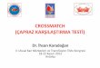 CROSSMATCH (˙APRAZ KAR^ILA^TIRMA TEST0) · CROSSMATCH (˙APRAZ KAR^ILA^TIRMA TEST0) Dr. 0hsanKarado˜an V. Ulusal Kan Merkezleri ve Transfüzyon T1bb1 Kongresi 18-22 Kas1m 2012 Antalya