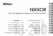 Jp En De Fr AF-S DX NIKKOR 18-200mm f/3.5 … このたびはDXニッコールレンズをお買い上げくださいまして、誠にありがとうございます。このレンズは、ニコン