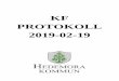 KF PROTOKOLL 2019-02-19 · 2019-02-22 · Tamara Zuljevic (M) 1 ... 3(32) Sammanträdesdatum 2019-02-19 ... förstört eller förvandlat till ren fasa
