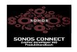 SONOS CONNECT - cdn.billiger.com · Der SONOS CONNECT Der SONOS CONNECT (vorher ZonePlayer 90) wird mit einem externen Verstärker verwendet. Über die analogen und digitalen Ausgänge
