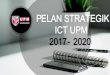 PELAN STRATEGIK ICT UPM 2017 - 2020 Pengenalan Pelan Strategik ICTUPM2017- 2020 berpaksikan tiga matlamat utama Pelan Strategik UPMselaras dengan Pelan Strategi Pendidikan Tinggi Negara