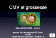CMV et grossesse - DES Ped Auvergne Rhône Alpes · Adela BENAHMED - interne service ... symptomatic congenital cytomegalovirus disease involving the central nervous system: ... l’animal)