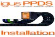 PPDS - Igus · 5 6 1 2 Montage der Anschlussleitung Assembling the Interface cable 6 Inbetriebnahme Ð Erste Schritte 5 Startup Ð getting started Kraftsensorleitung an PPDS - Position