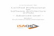 Certified Professional for Software Architecture (CPSA ... · o Bestehende Zertifizierungen (etwa Sun/Oracle Java-Architect, Microsoft-CSA o.ä.) können auf Antrag auf diese Credit-Points