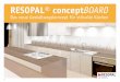 RESOPAL® concept BOARD - static.wilsonart.com · RESOPAL® conceptBOARD Das neue Gestaltungskonzept für stilvolle Küchen Arbeitsplatte und Rückwand bilden eine gestalterische