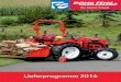 Lieferprogramm 2016 - Weinert Land- und Gartentechnik · Ein leistungsstarker, moderner Traktor für alle landwirtschalichen Anwendungen. Mit seinem Mit seinem neuen Design und einem