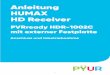 Anleitung HUMAX HD Receiver - pyur.com .1 Anleitung HUMAX HD Receiver PVRready HDR-1002C mit externer