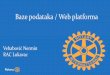 Baza podataka Web platforma - rotary.at fileRotary International  ry.org Rotary D1910 & 1920  ry. at BAZE PODATAKA / WEB PLATFORME Rotary