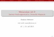 Metaanalyse mit R - Seminar Forschungsevaluation ...holtmeier.de/wordpress/wp-content/uploads/2015/01/meataanalyse.pdf · Referat 6Referat 7Referat 8Referat 9Exkurs: ModeratorenReferat