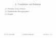 2. Translation und Rotation - wandinger.userweb.mwn.dewandinger.userweb.mwn.de/LA_Dynamik_2/v2_2.pdf · Prof. Dr. Wandinger 2. Relativbewegungen Dynamik 2 2.2-3 2.1.1 Ebene Rotation