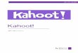 Kahoot! - modps62.lib.kmutt.ac.thmodps62.lib.kmutt.ac.th/files/Manual_Kahoot.pdf · คู่มือการใช้งานKAHOOT! 2 Kahoot! คืออะไร Kahoot! คือแอปพลิเคชันที่ส