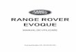 RANGE ROVER EVOQUE - landrover.ro · r (fm10) semcon land rover owner guide ver 2.00 euro language: english-en; marque: landrover; model: range rover evoque range rover evoque manual